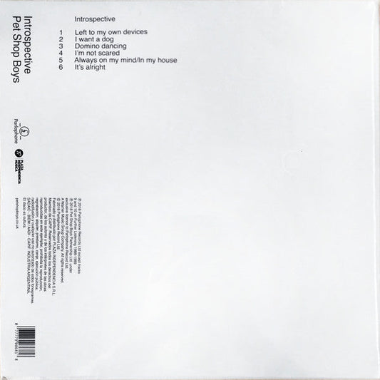 Imagen de la portada del disco Introspective del artista Pet Shop Boys