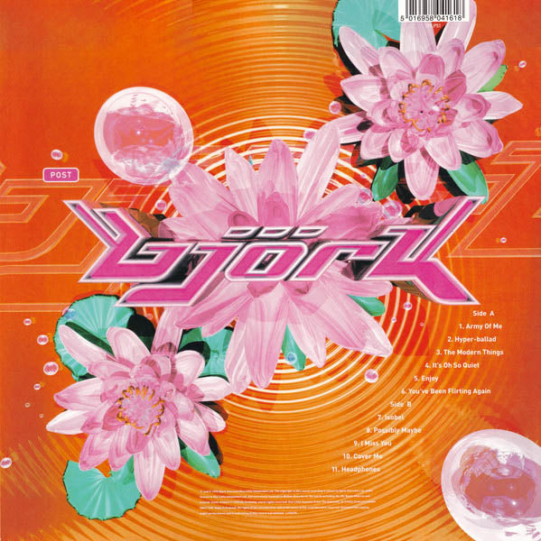 Imagen de la portada del disco Post del artista Björk