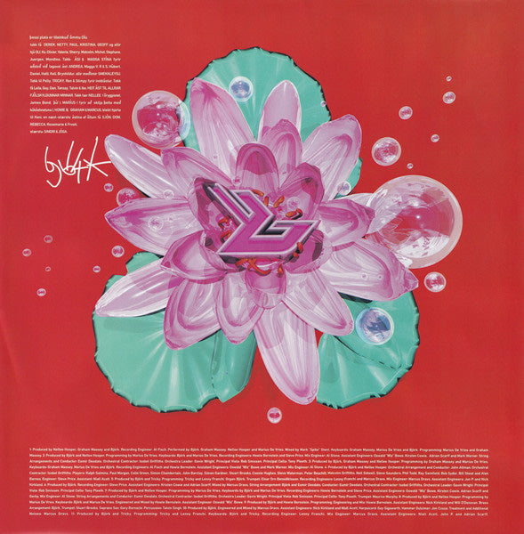 Imagen de la portada del disco Post del artista Björk