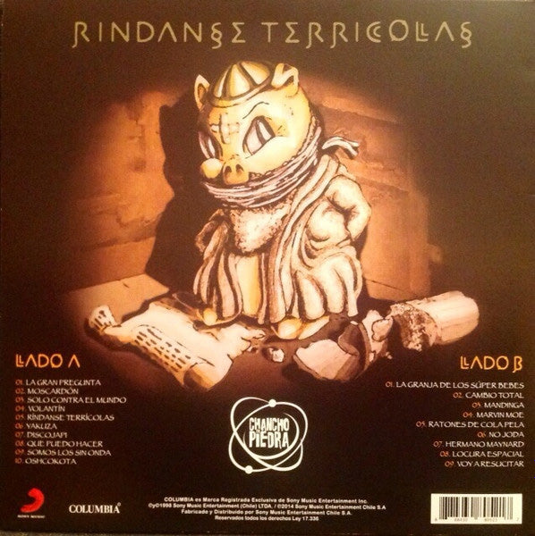 Imagen de la portada del disco Ríndanse Terrícolas del artista Chancho En Piedra