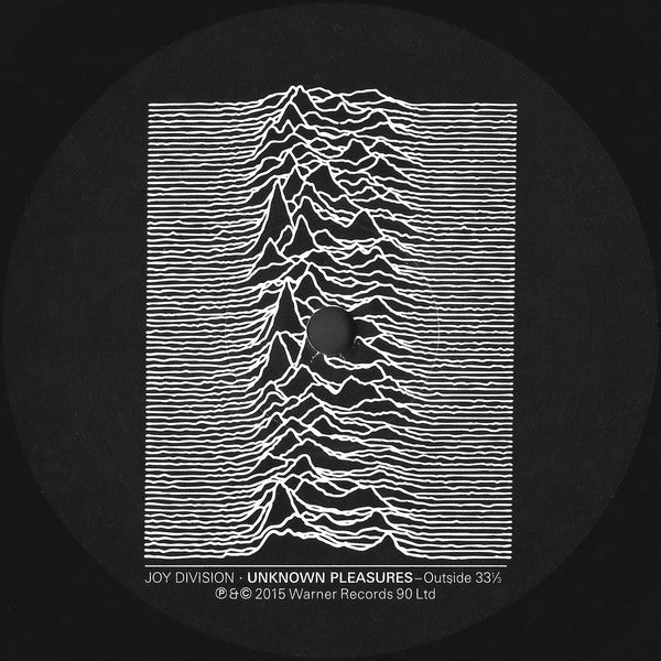 Imagen de la portada del disco Unknown Pleasures del artista Joy Division